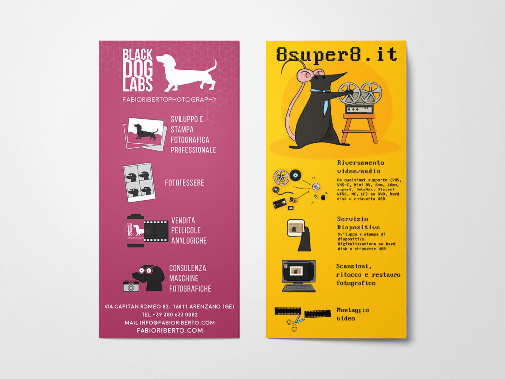 Cartoline Black Dog Labs e 8super8